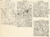 Jackson County - Bear Bluff, Alma, Springfield, Curran, Wisconsin State Atlas 1930c